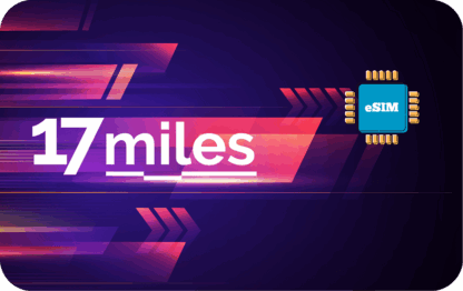 17 miles 5 GB - 30 天