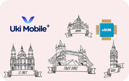 Uki Mobile+ 20 GB - 200 短信 - 200 分钟 - 30 天