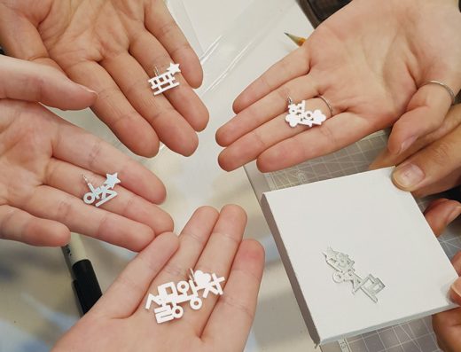 [Seoul Euljiro] Korean Alphabet(Hangul) Jewelry Making Experience [Lettering Jewelry Lab]